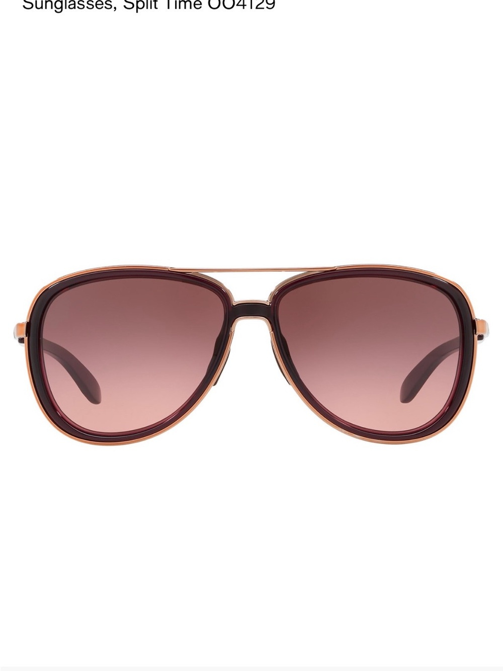 Oakley Aviator Style Women's Sunglasses in Brown Gradient Red - Picture 1 of 8